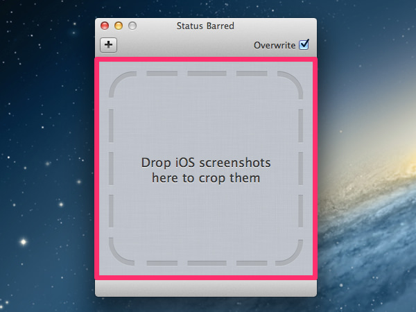 Mac[Status Barred] iOSで撮影されたスクリーンショットのステータスバーを削除