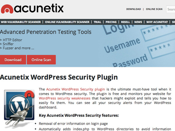 WordPress[Acunetix WP Security] 基本的なセキュリティー対策と脆弱性対策